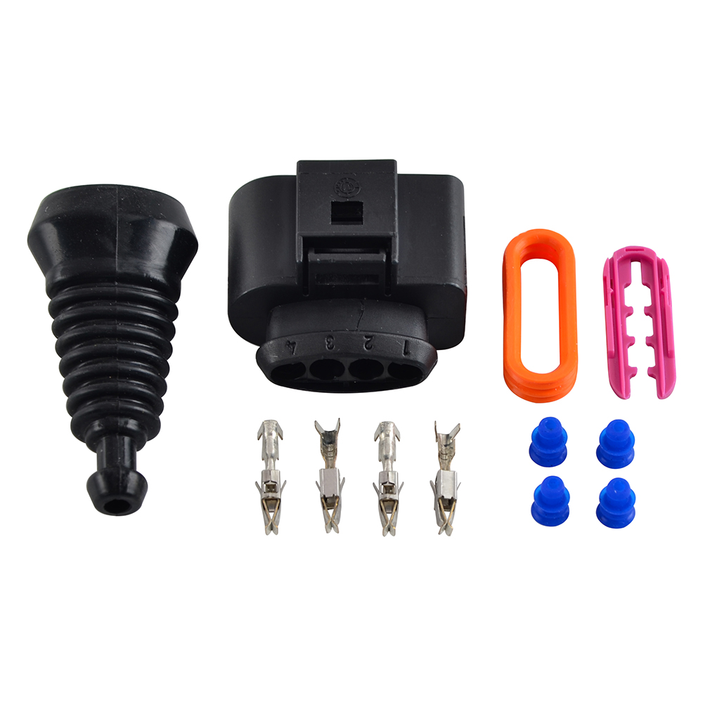 4 Set Ignition Coil 4 pin Connector Repair Plug Kit For Audi A4 A6 A8