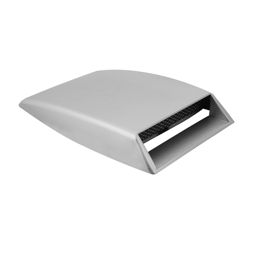 Black Decorative Air Flow Intake Scoop Bonnet Vent Hood Cover Universal Fit Cars